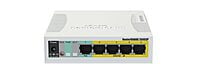 Mikrotik CSS106-1G-4P-1S (RB260GSP) | 5x Gigabit PoE out Ethernet Smart Switch, SFP cage, plastic case, SwOS Mikrotik CSS106-1G-4P-1S (RB260GSP) | 5x Gigabit PoE out Ethernet Smart Switch, SFP cage, plastic case, SwOS