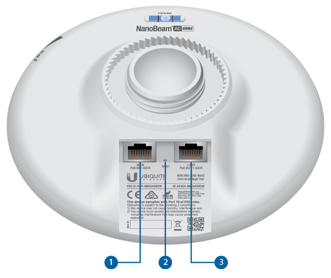 Ubiquiti 5 GHz NanoBeam AC, Gen2 NBE-5AC-Gen2